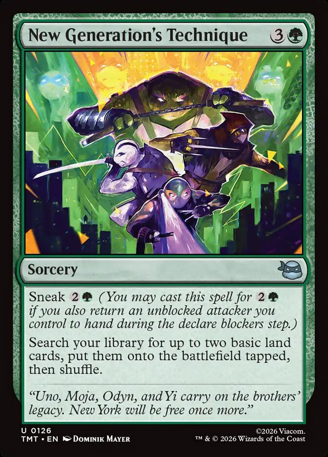 New Generation's Technique - carta Magic The Gathering