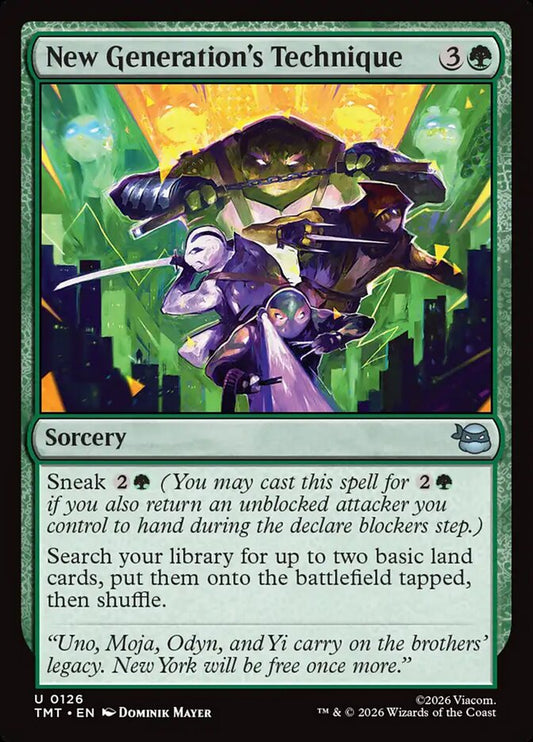 New Generation's Technique - carta Magic The Gathering
