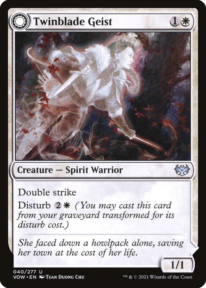 Twinblade Geist - carta Magic The Gathering