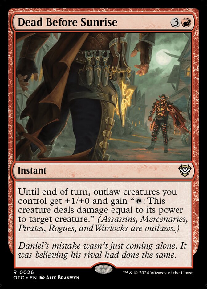 Dead Before Sunrise - carta Magic The Gathering