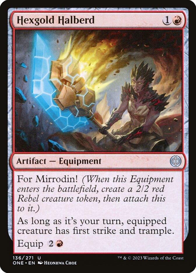 Hexgold Halberd - carta Magic The Gathering