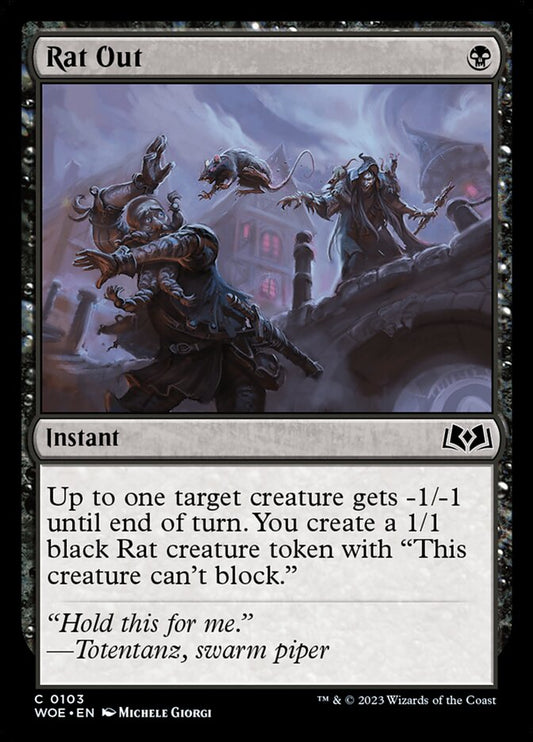 Rat Out - carta Magic The Gathering