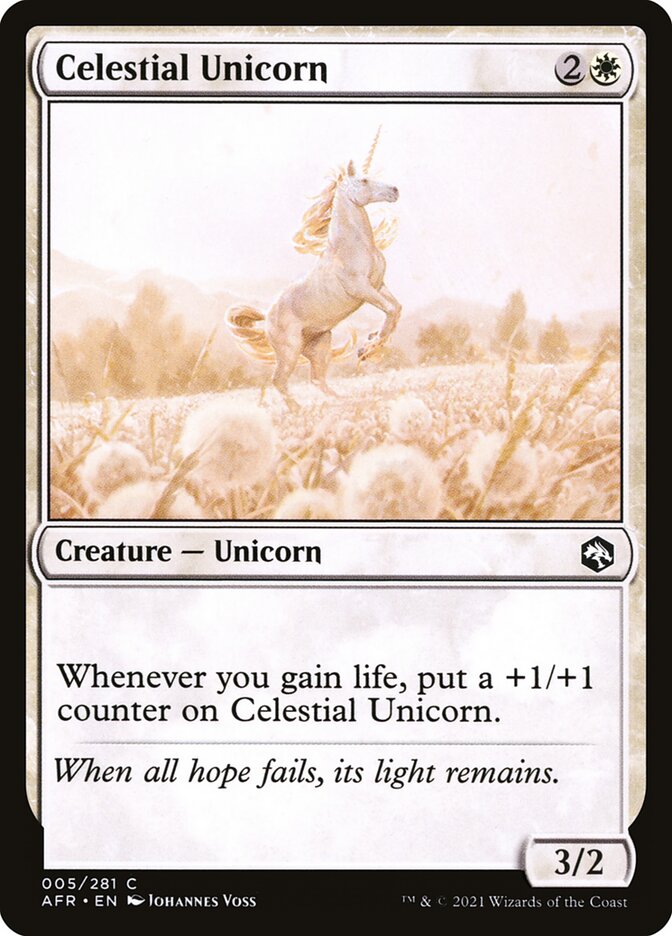 Celestial Unicorn - carta Magic The Gathering