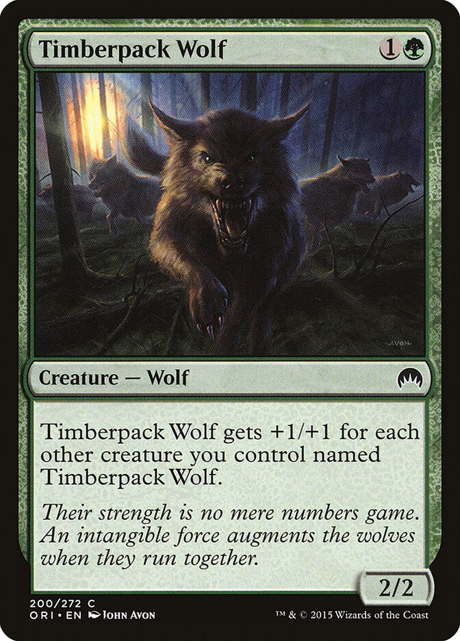 Timberpack Wolf - carta Magic The Gathering