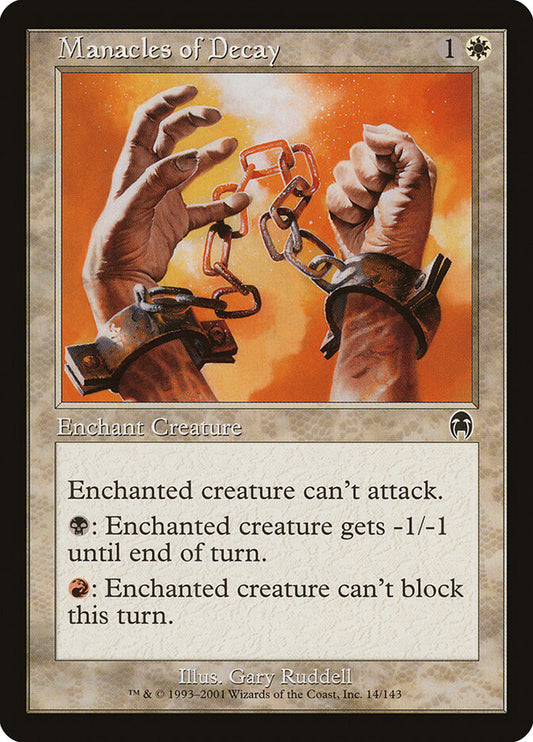 Manacles of Decay - carta Magic The Gathering