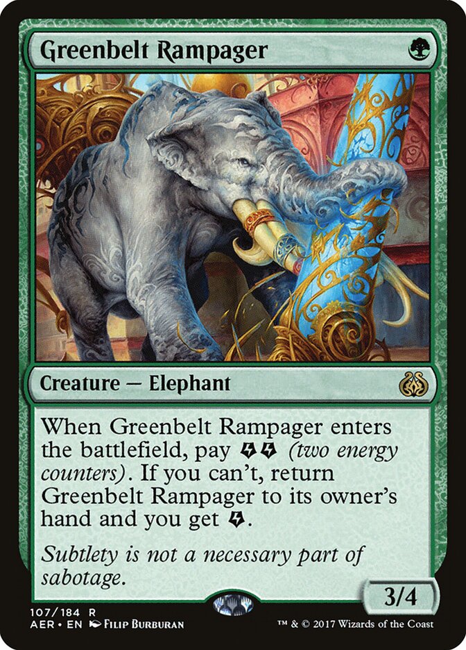 Greenbelt Rampager - carta Magic The Gathering