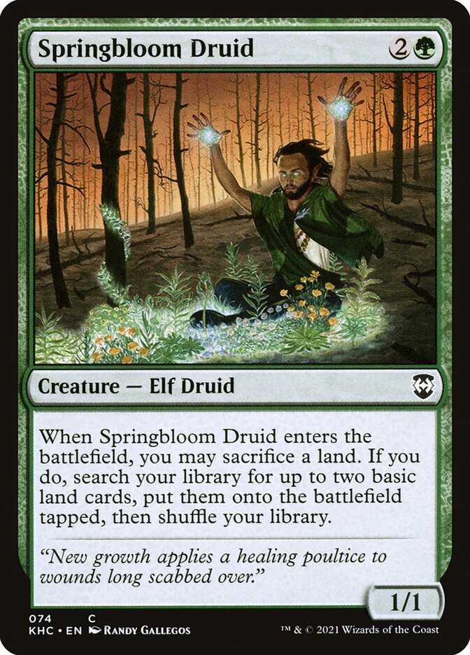 Springbloom Druid - carta Magic The Gathering