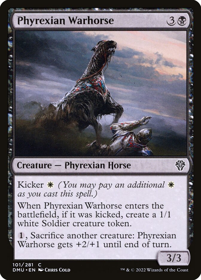 Phyrexian Warhorse - carta Magic The Gathering