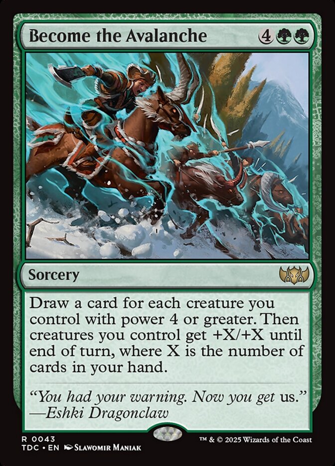 Become the Avalanche - carta Magic The Gathering