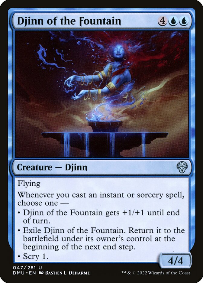 Djinn of the Fountain - carta Magic The Gathering