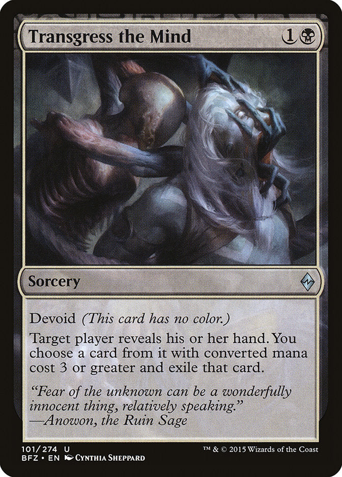 Transgress the Mind - carta Magic The Gathering