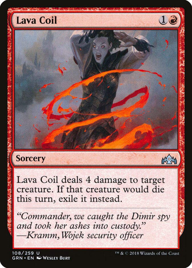 Lava Coil - carta Magic The Gathering