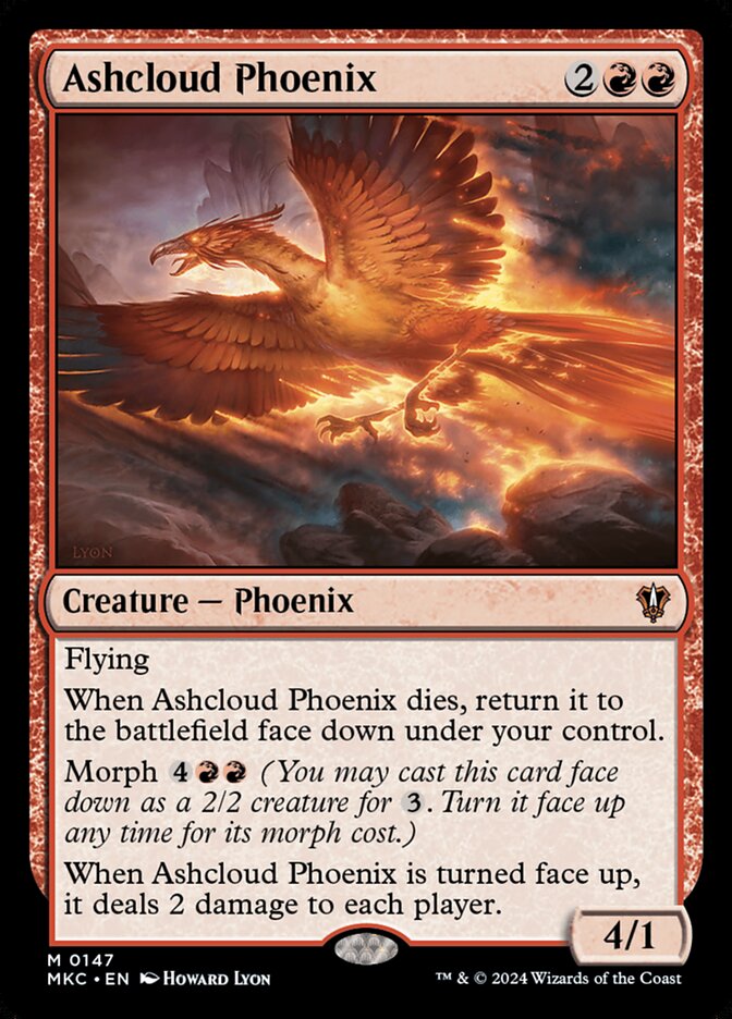 Ashcloud Phoenix - carta Magic The Gathering