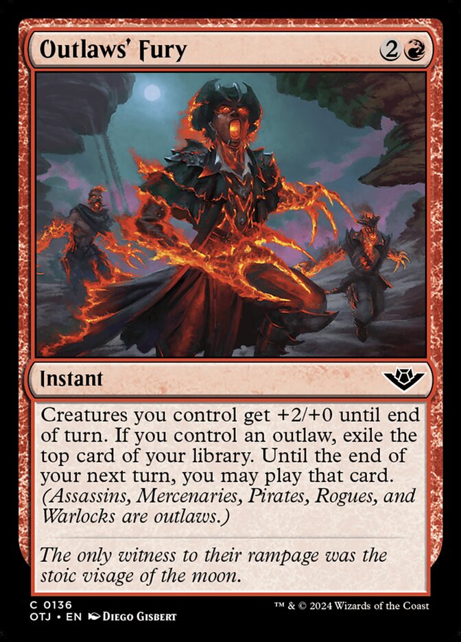 Outlaws' Fury - carta Magic The Gathering