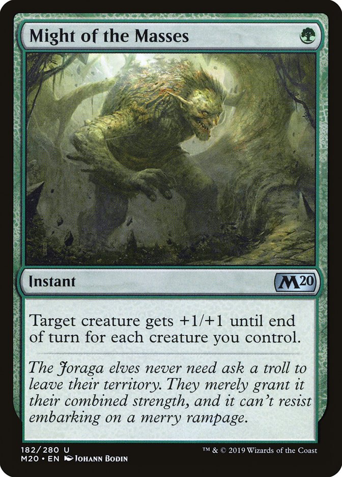 Might of the Masses - carta Magic The Gathering