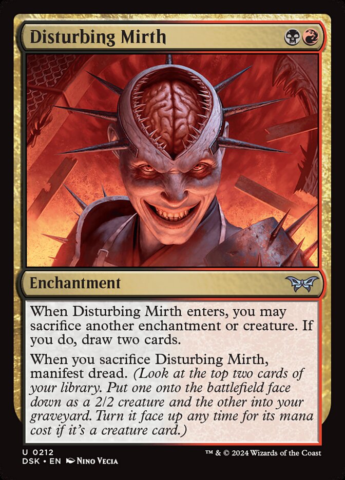 Disturbing Mirth - carta Magic The Gathering
