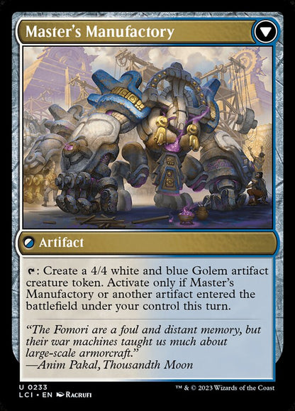 Master's Manufactory - carta Magic The Gathering