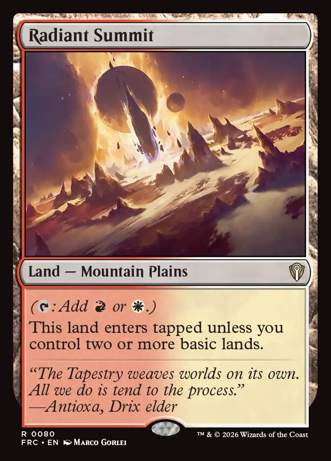 Radiant Summit - carta Magic The Gathering