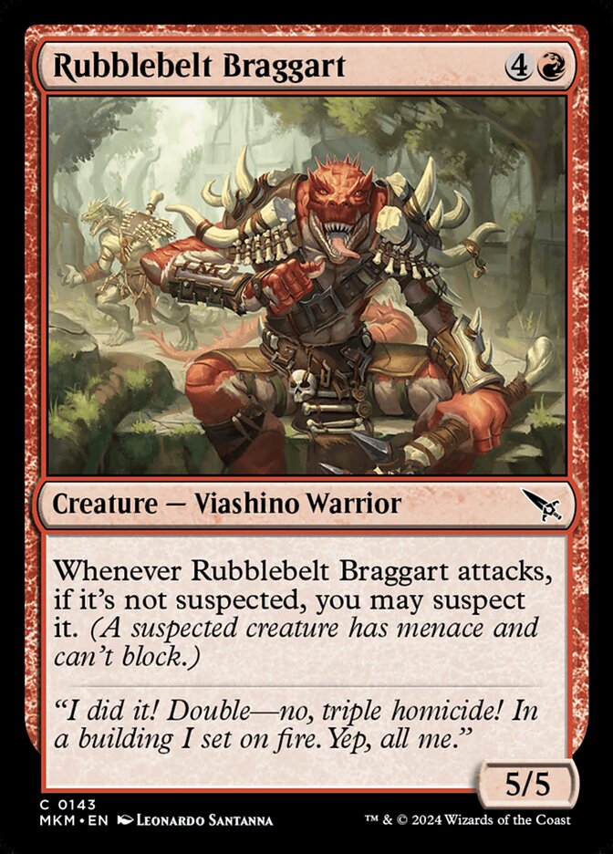 Rubblebelt Braggart - carta Magic The Gathering