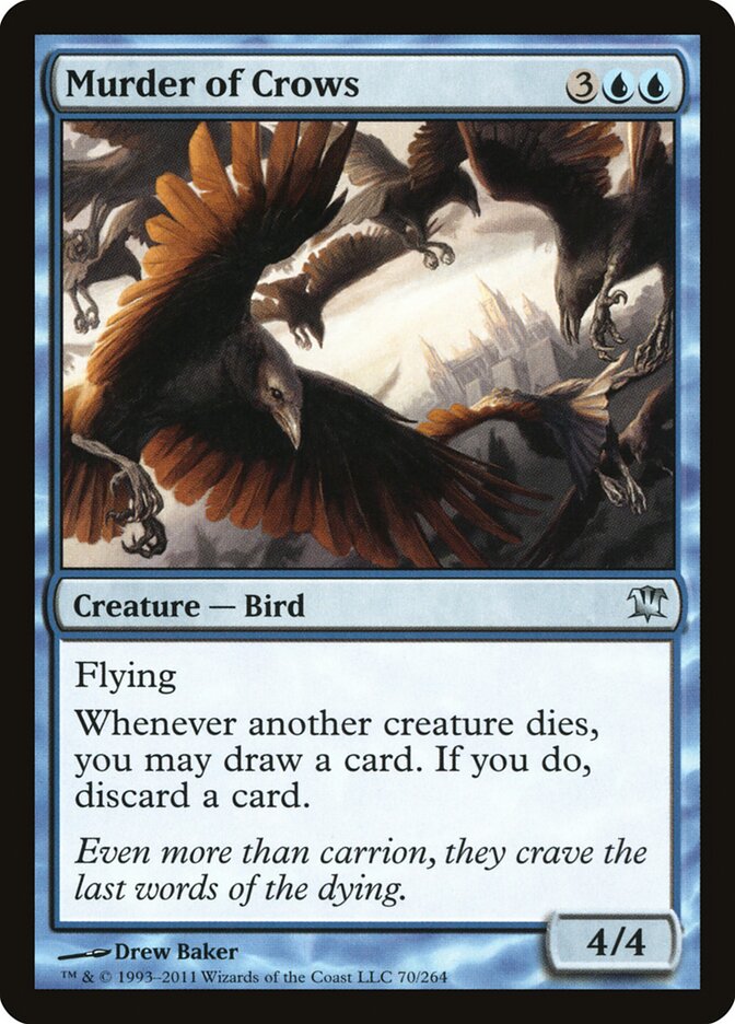 Murder of Crows - carta Magic The Gathering