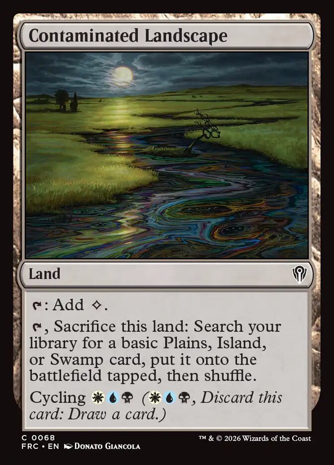 Contaminated Landscape - carta Magic The Gathering