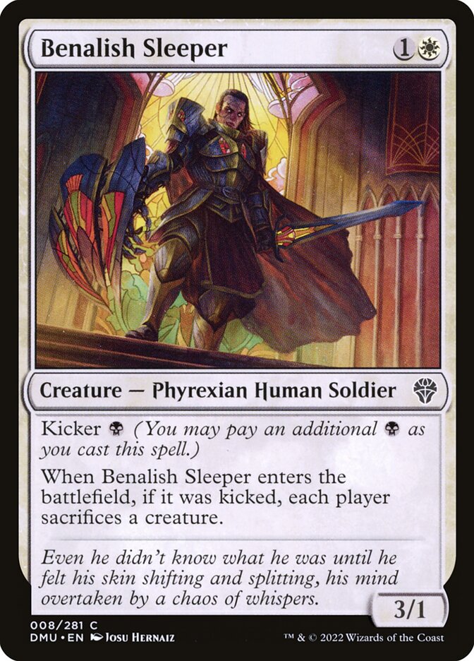 Benalish Sleeper - carta Magic The Gathering