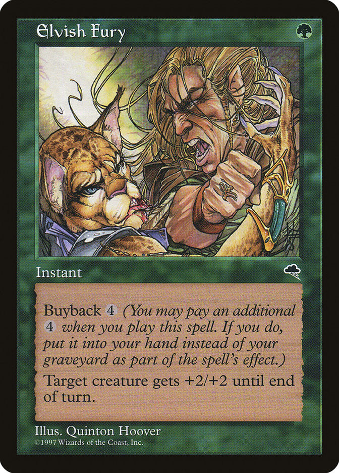 Elvish Fury - carta Magic The Gathering