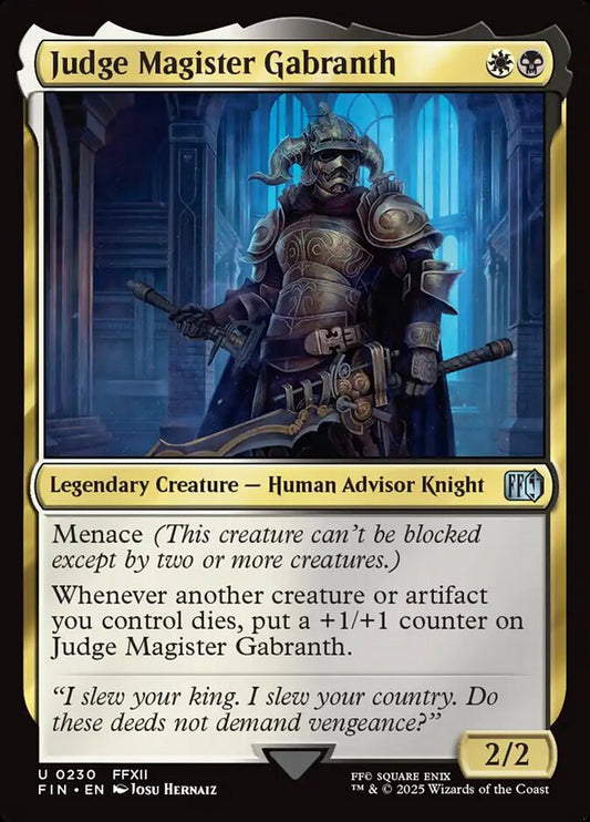 Judge Magister Gabranth - carta Magic The Gathering