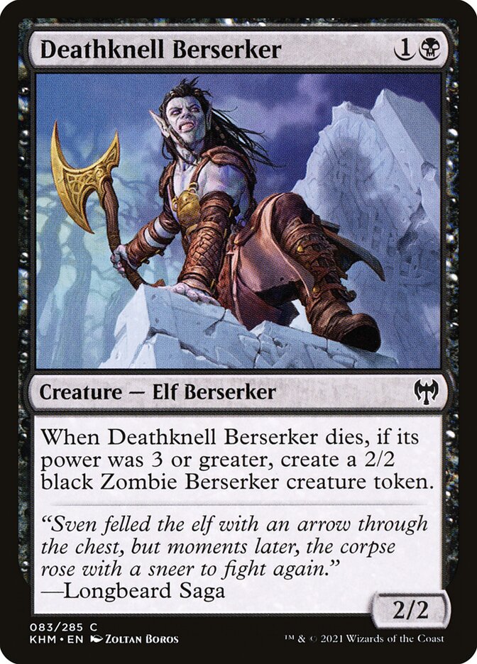 Deathknell Berserker - carta Magic The Gathering