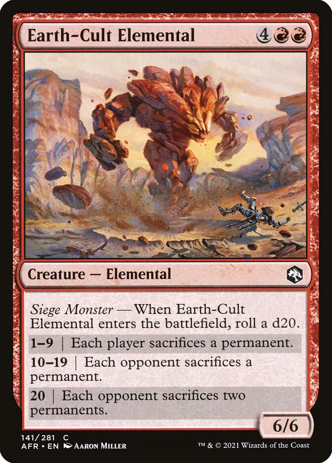 Earth-Cult Elemental - carta Magic The Gathering