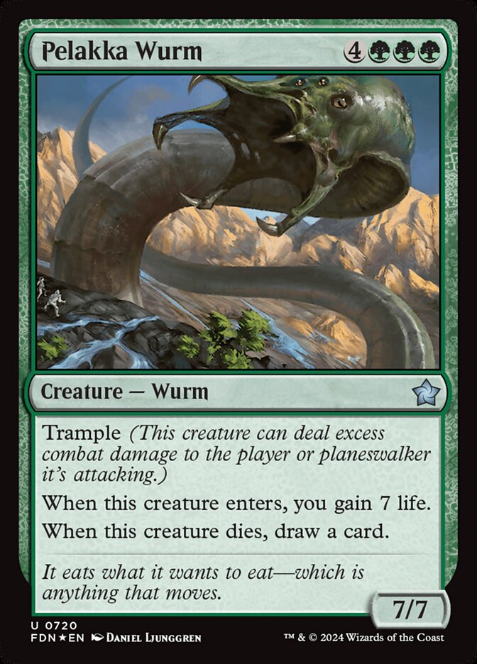 Pelakka Wurm - carta Magic The Gathering