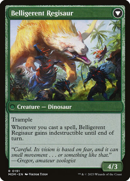 Belligerent Regisaur - carta Magic The Gathering