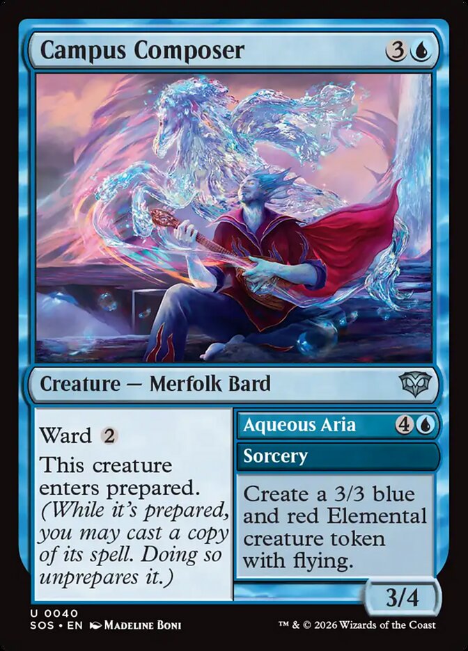 Campus Composer // Aqueous Aria - carta Magic The Gathering