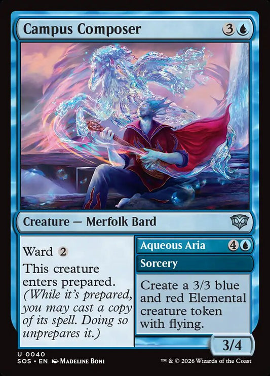 Campus Composer // Aqueous Aria - carta Magic The Gathering