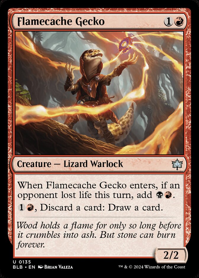 Flamecache Gecko - carta Magic The Gathering