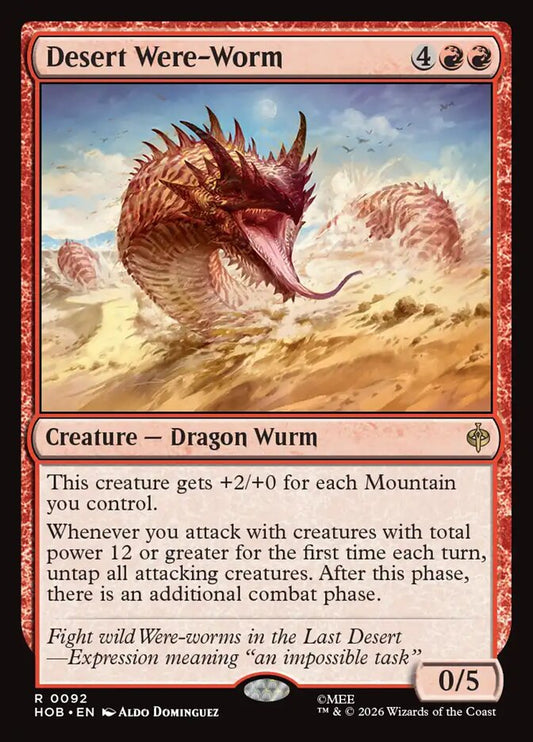 Desert Were-Worm - carta Magic The Gathering