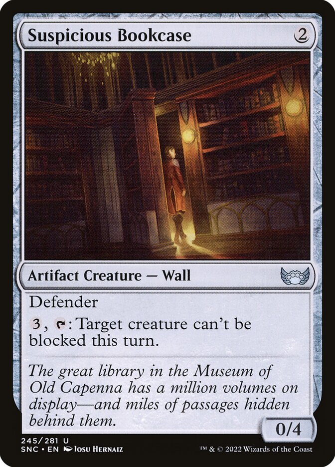 Suspicious Bookcase - carta Magic The Gathering