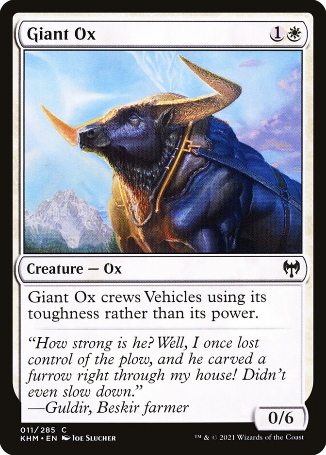 Giant Ox - carta Magic The Gathering