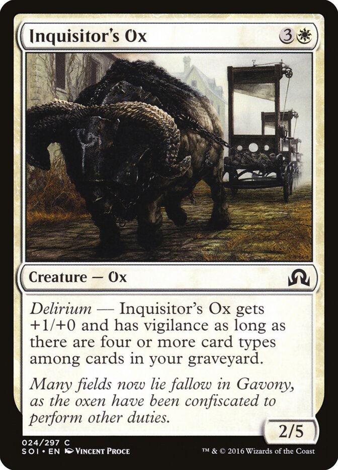 Inquisitor's Ox - carta Magic The Gathering