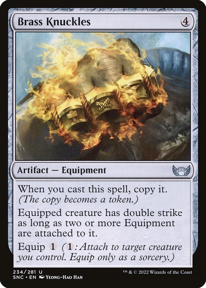 Brass Knuckles - carta Magic The Gathering