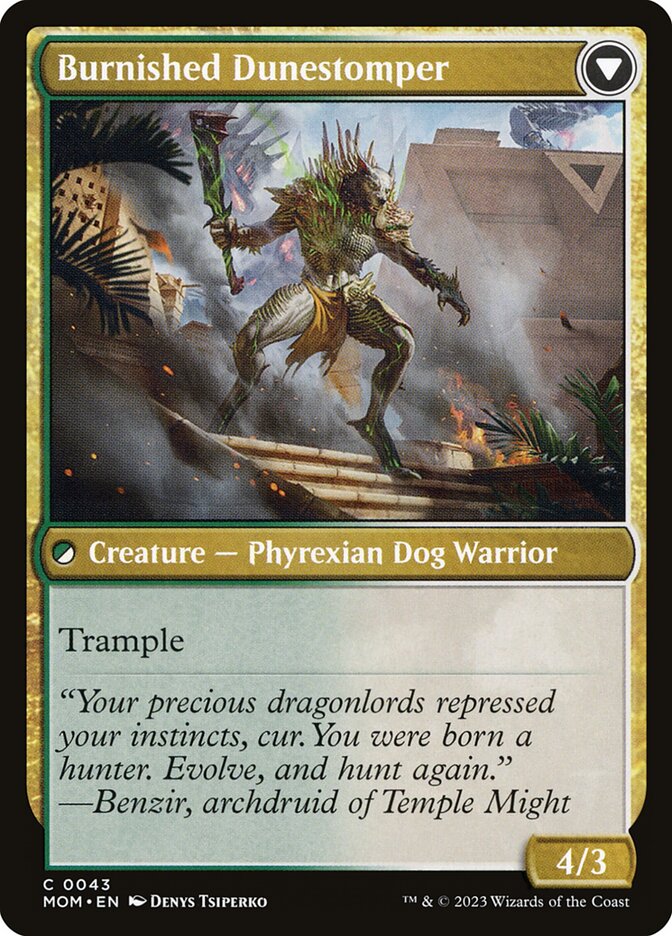 Burnished Dunestomper - carta Magic The Gathering