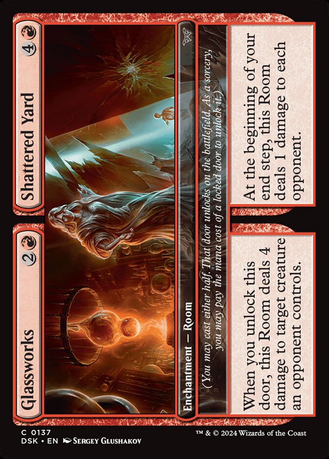 Glassworks // Shattered Yard - carta Magic The Gathering