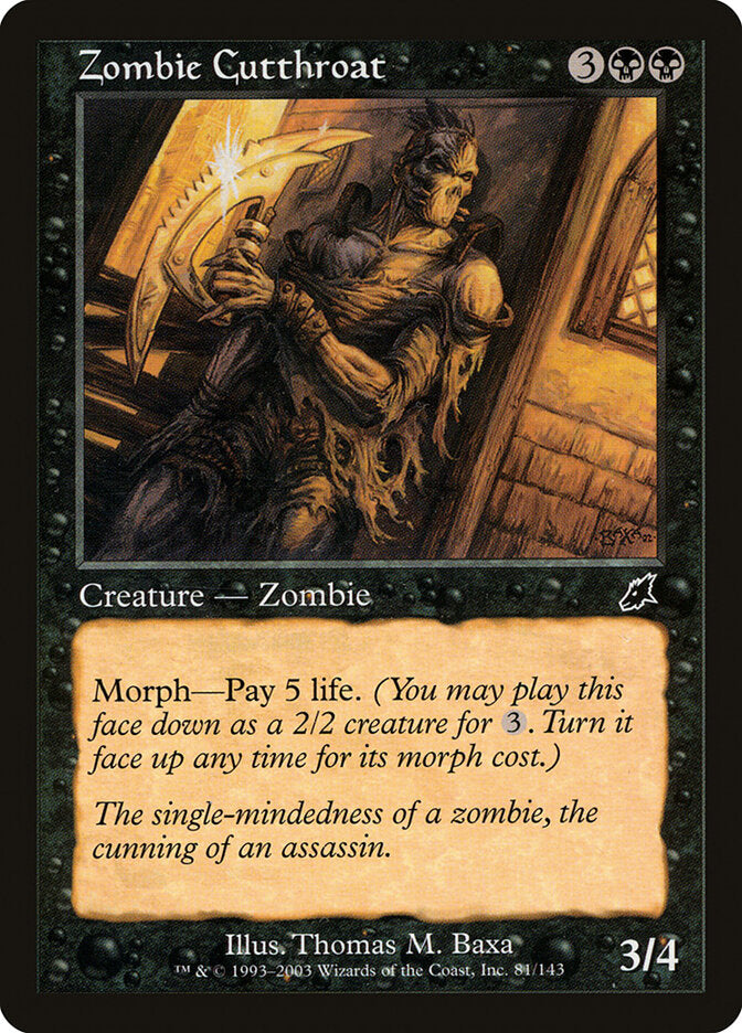 Zombie Cutthroat - carta Magic The Gathering