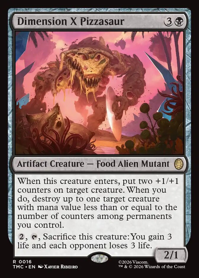 Dimension X Pizzasaur - carta Magic The Gathering
