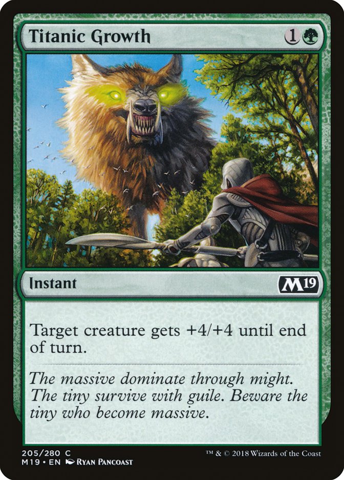 Titanic Growth - carta Magic The Gathering