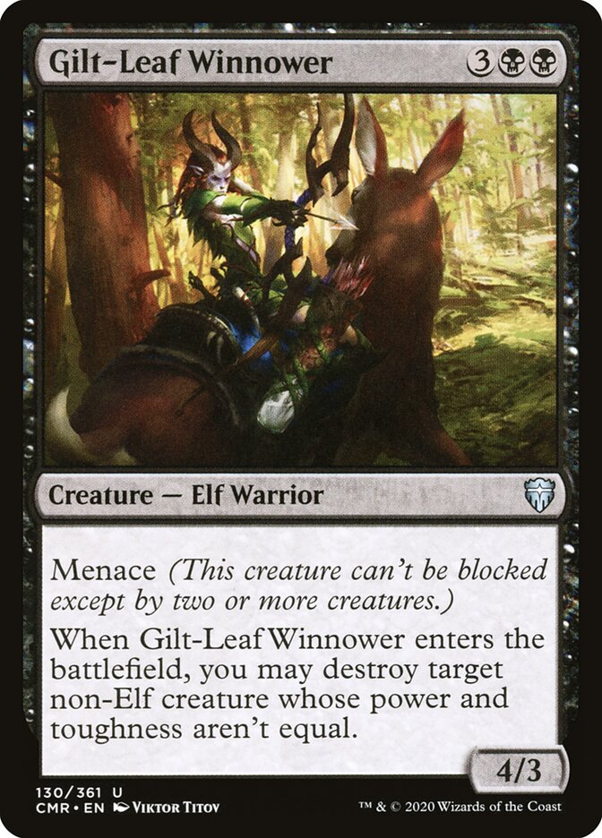 Gilt-Leaf Winnower - carta Magic The Gathering