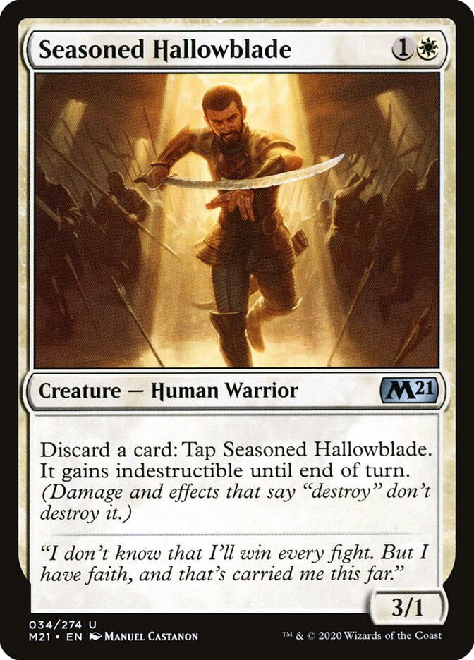Seasoned Hallowblade - carta Magic The Gathering