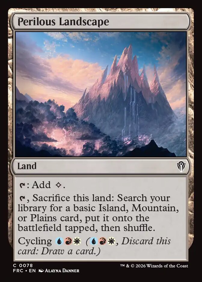 Perilous Landscape - carta Magic The Gathering