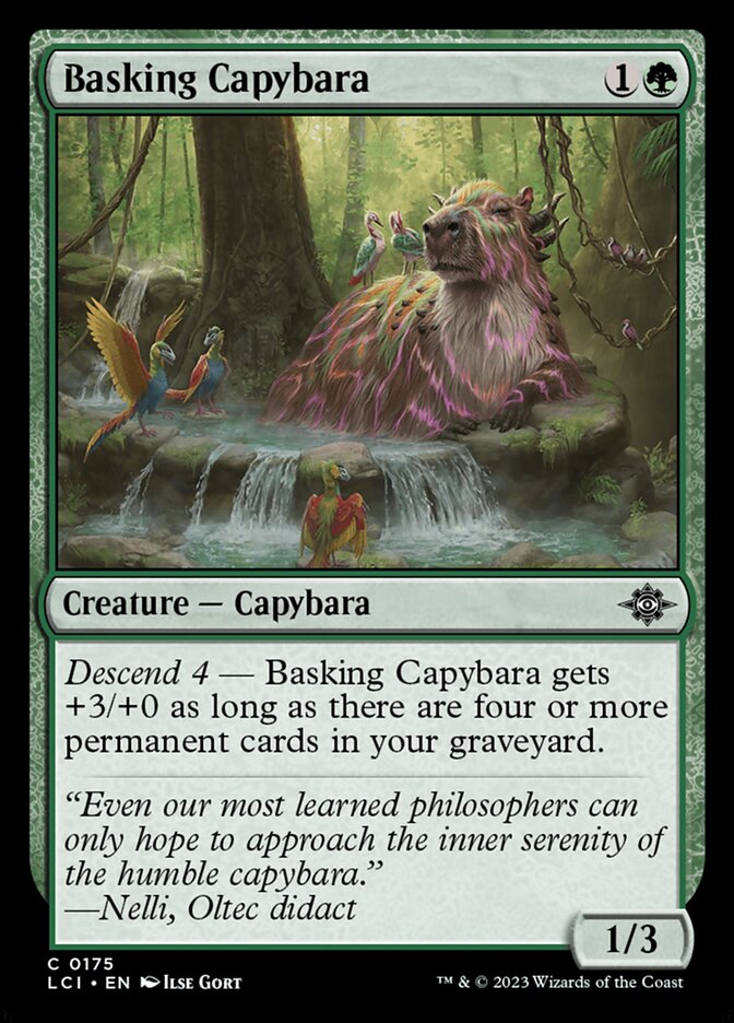 Basking Capybara - carta Magic The Gathering