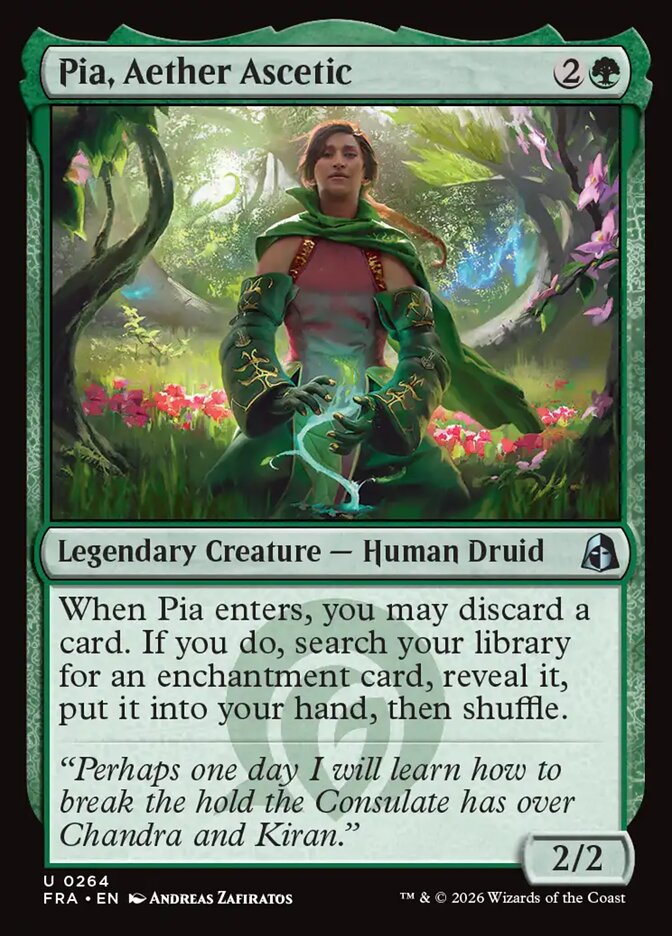 Pia, Aether Ascetic - carta Magic The Gathering